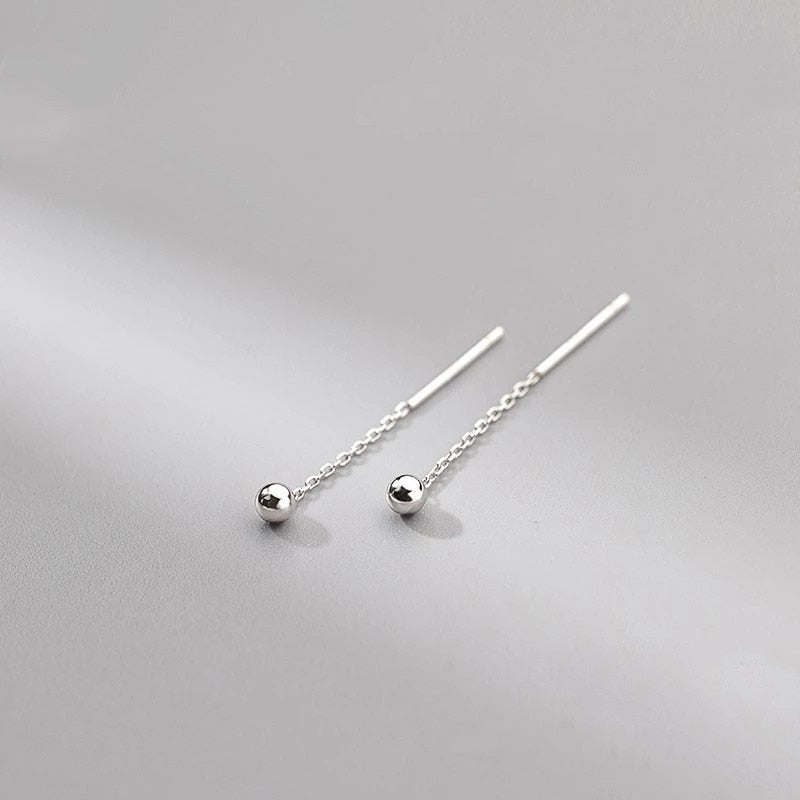 Tropfenohrringe Lang Hängendes Ohr für Frauen Roségoldfarbene Zirkon Kristall Piercing Fadengarn Ohrringe Ohrrad-Zubehör Schmuck