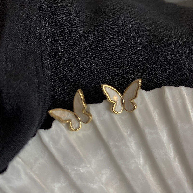Niedliche Koreanische Ohrringe Herz Bling Zirkon Stein Roségoldfarbene Steckerohrringe für Frauen Mode Schmuck 2024 Neues Geschenk