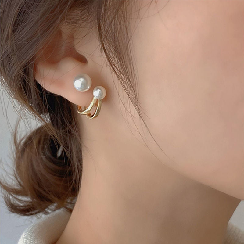Niedliche Koreanische Ohrringe Herz Bling Zirkon Stein Roségoldfarbene Steckerohrringe für Frauen Mode Schmuck 2024 Neues Geschenk