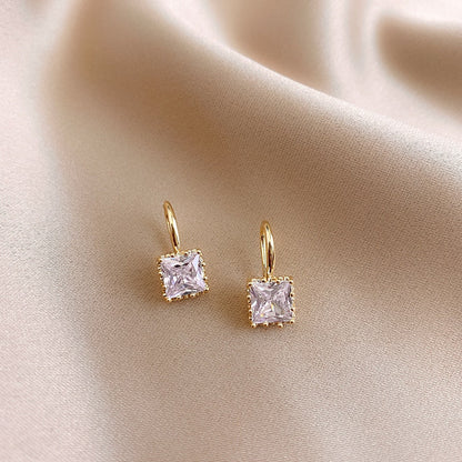 Niedliche Koreanische Ohrringe Herz Bling Zirkon Stein Roségoldfarbene Steckerohrringe für Frauen Mode Schmuck 2024 Neues Geschenk
