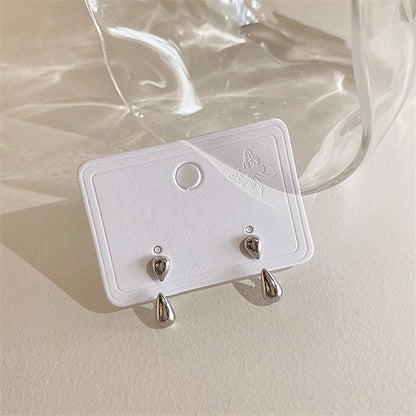 Niedliche Koreanische Ohrringe Herz Bling Zirkon Stein Roségoldfarbene Steckerohrringe für Frauen Mode Schmuck 2024 Neues Geschenk